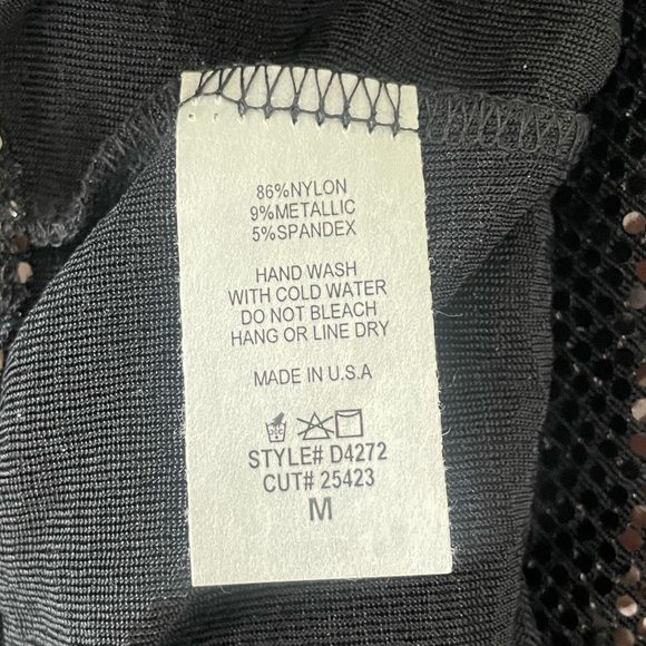 Day & Night Sequined Black Sleeveless Mini Dress with Cut Out Details - Size M - Picture 4 of 5